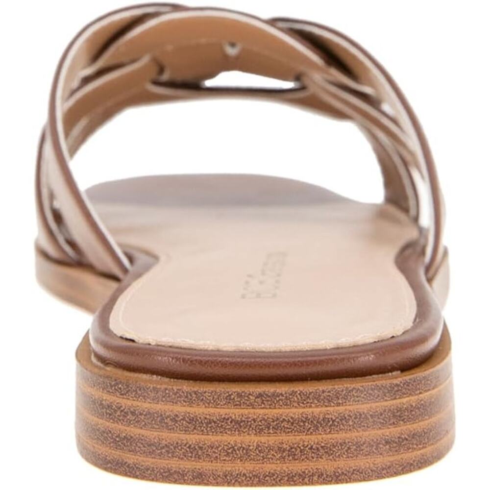 NEW BCBGeneration Women's Meltem Flat Sandal Sugar Almond Size 6M Slip On - Picture 3 of 5